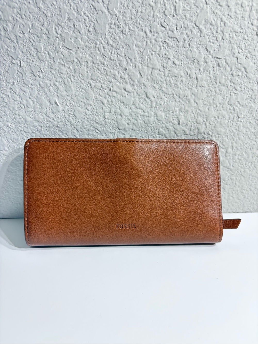 Fossil Logan Brown Leather Bifold Wallet